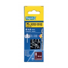 Rivets XL Rapid Ø4.8 x 12mm