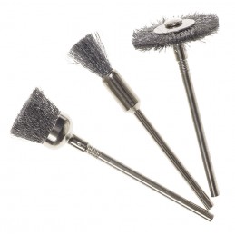 3 BROSSES EN ACIER ASSORTIES