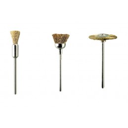 3 BROSSES EN LAITON ASSORTIES