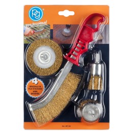 KIT 4 BROSSES  ACIER 1A...